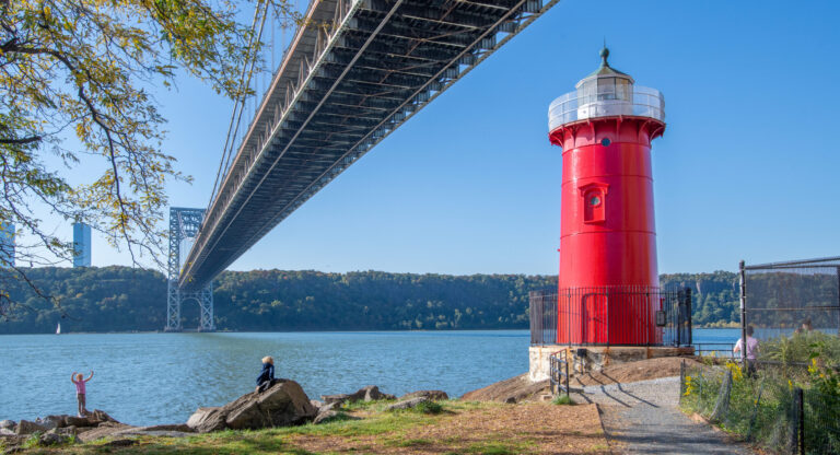 Red Rose Tea Lighthouse Little Red Lighthouse - Riverside Park Conservancy